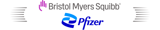 Bristol Myers Squibb and Pfizer logo